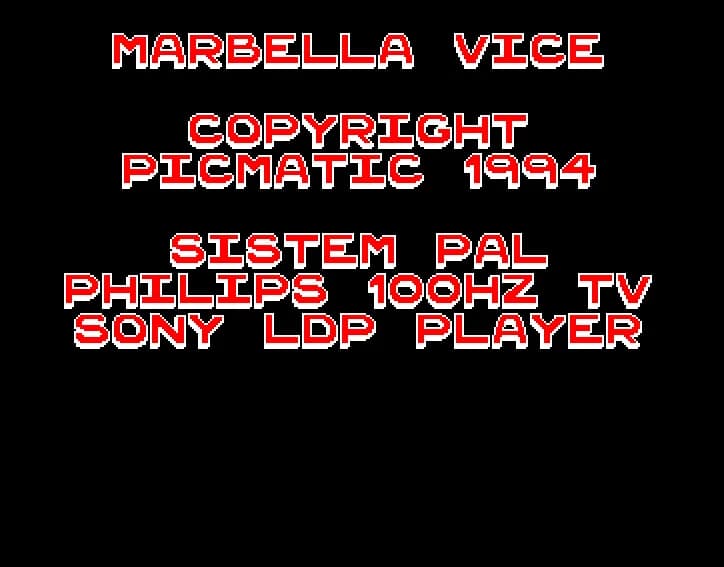 Marbella Vice (100Hz display)